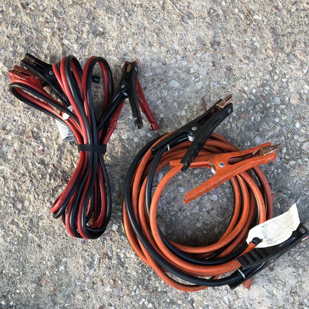 Jumper cables for safely jump starting