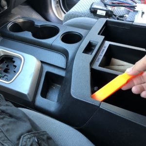 Remove the cupholders