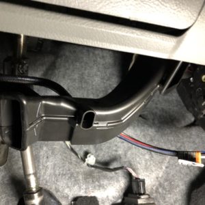 trailer brake controller install wiring routed across to factory plug